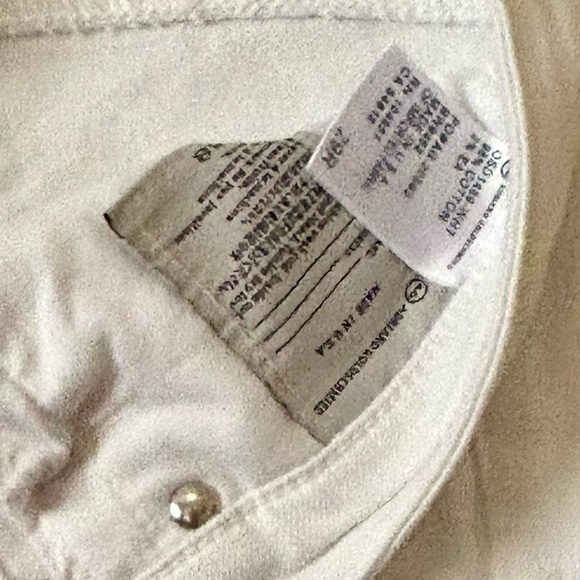 Ag| Adriano Goldschmied Jeans| Chic White ‘Stevie’ Roll-up Slim Straight Sz 29 - Picture 6 of 8